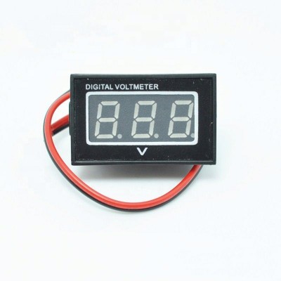 DC 2.5 - 30V waterproof and dustproof digital voltmeter with LCD digital display